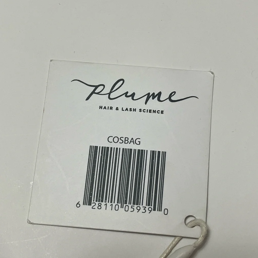 Plume Science Silver Glitter Glam & Go Cosmetic Bag